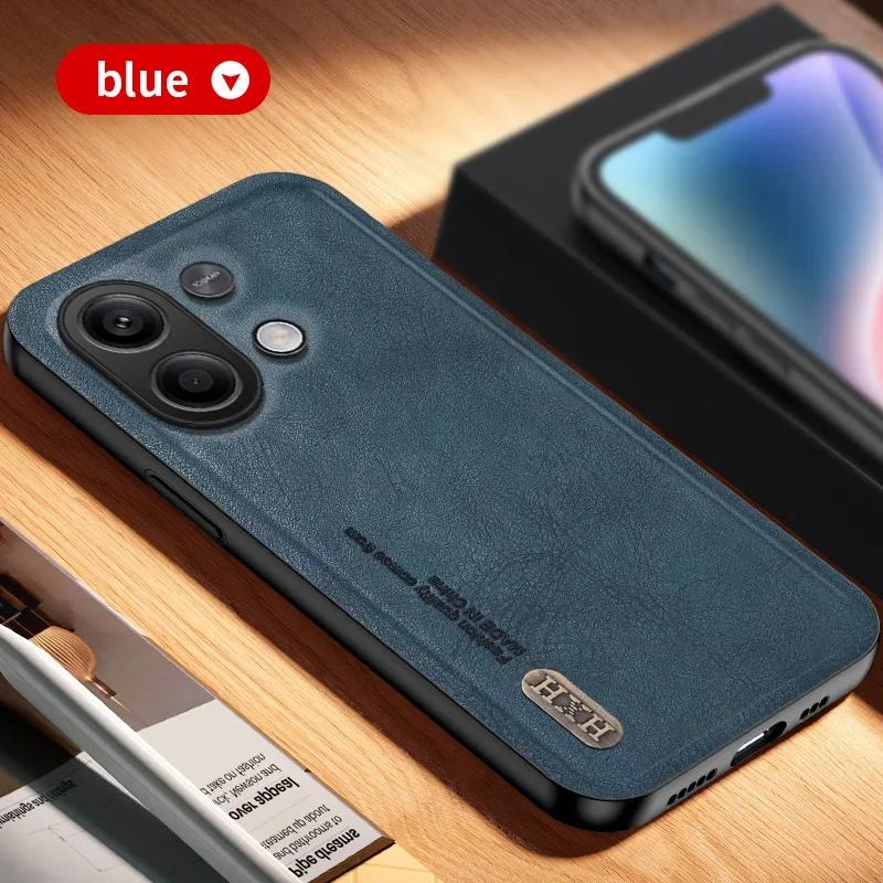 Magnetic for Xiaomi Redmi Note 14 13 4G 5G Pro Plus Global Version Case Leather Matte Soft Full Camera Protect Cover Shell Funda