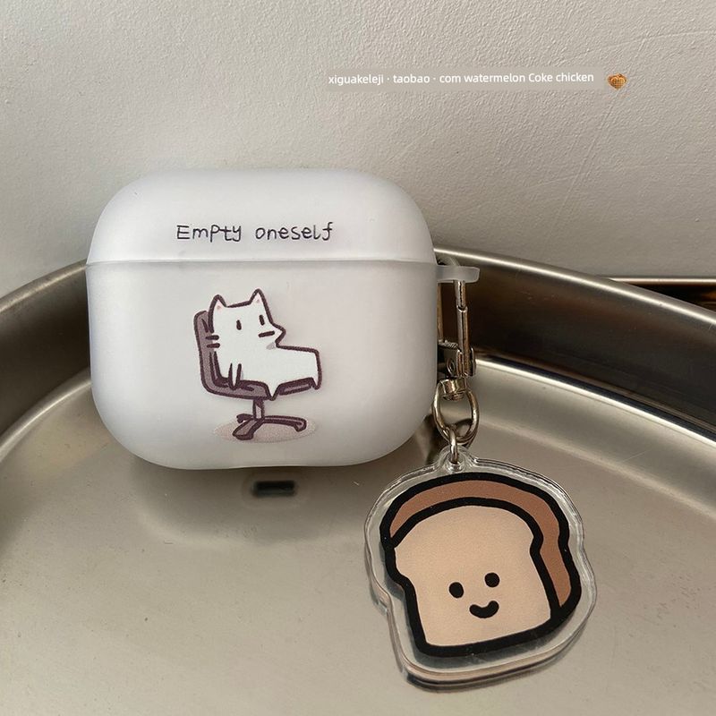 

Niche Style Girls Anime Drop-Resistant Fancy Frosted Apple Apple AirPods 4 D91 Empty Yourself