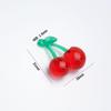 Acrylic Fruit Real Cherry Keychain Accessory Supplies