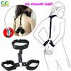BESTCO Flirting Handcuffs Neck Erotic Adult Sex Toys Mouth Ball Gag BDSM Bondage Restraints For Couples Women Slave Games