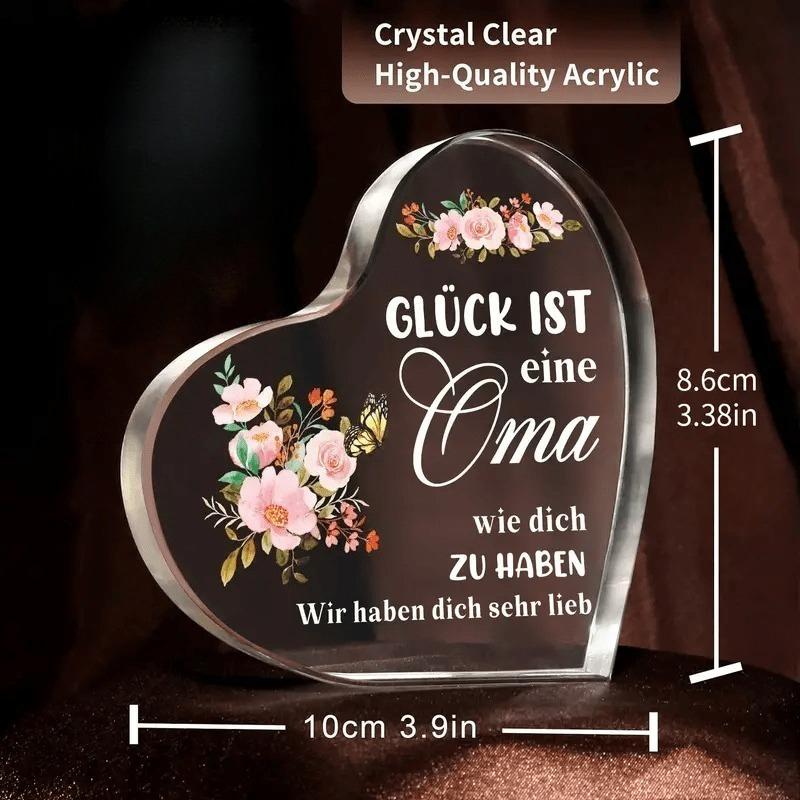 2D Flat, Acrylic Heart-Shaped Decorative Plaque, Butterfly Floral Design, Suitable for Wall Decoration, Porch, Room, Villa, Accents Home, Hallway, or