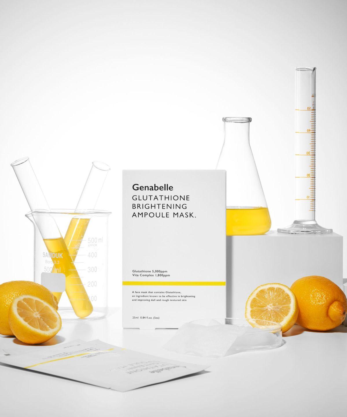 Glutathione Brightening Ampoule Mask (Pack of 5)