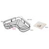 1x Stainless Steel Bathroom Corner Shelf Shower Shampoo Soap Cosmetic Shelves Bathroom Accessories Storage Organizer Rack Holder