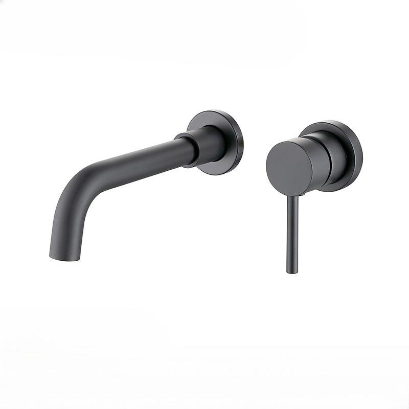 Concealed Wall-Mounted Two-Piece Set Modern Basin Bathroom Sink Embedded Basin Faucet