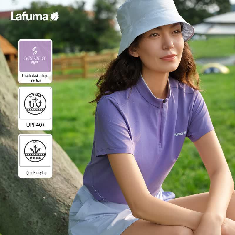 LAFUMA Women's Quick-Dry Half-Zip Sun Protection T-Shirt