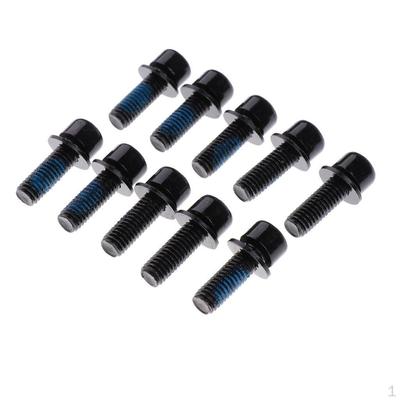 10Pcs 16.5mm Bike Brake Disc Bolts Screws Cycle Rotor