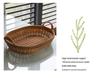 Imitation Rattan Fruit and Snack Basket - Versatile for Living Room, Kitchen, and Picnic Use.