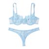 Erotic Underwear Sexy Lace  Three Point Lingerie With Steel Ring