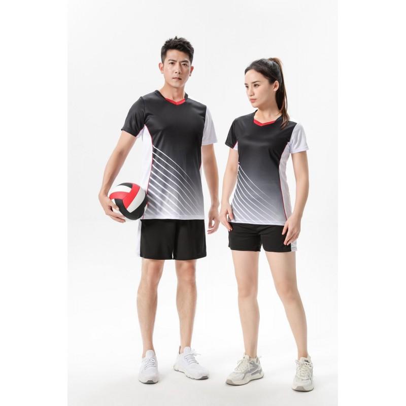 Hochwertiges Unisex Volleyballtrikot-Set Kurzarm Trainingsuniform für Erwachsene Team Sport