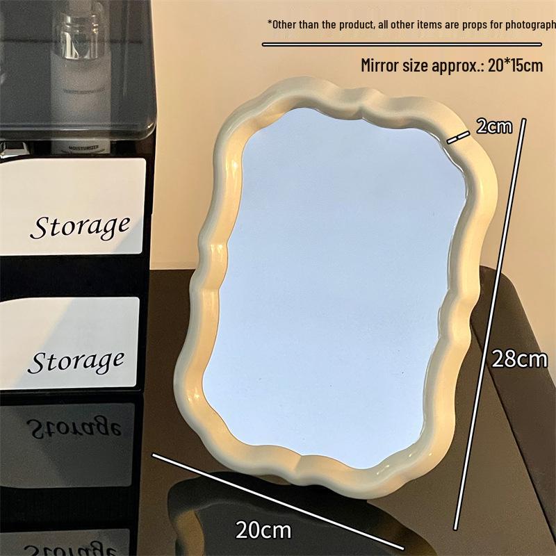 Creative Desktop Vanity Mirror for Students - High-Value Flower Design