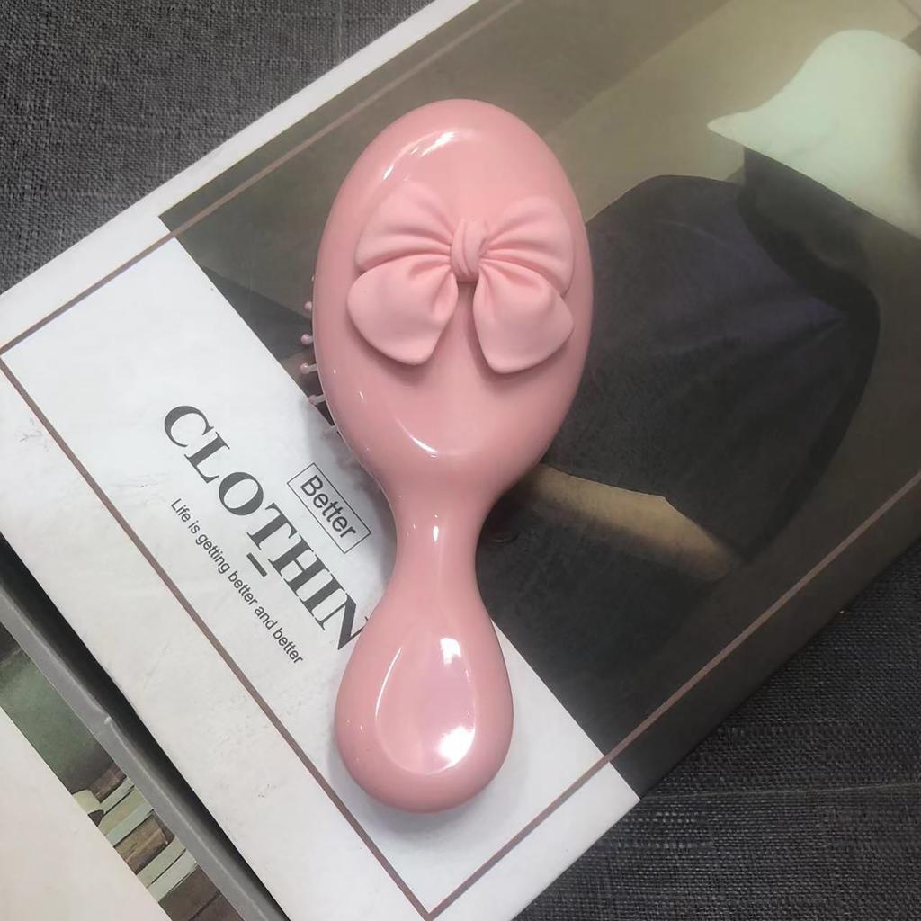 Cute Bow Air Cushion Combs Folding/Non Foldable Anti-static Air Cushion Hair Comb for Women Hair Accessories