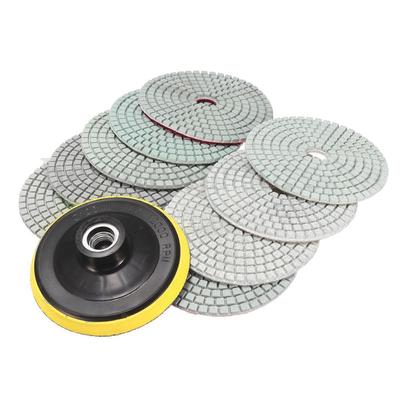 Diamond Polishing Pads 4 inch Wet Dry Set Backer Granite Stone Concrete Marble ^