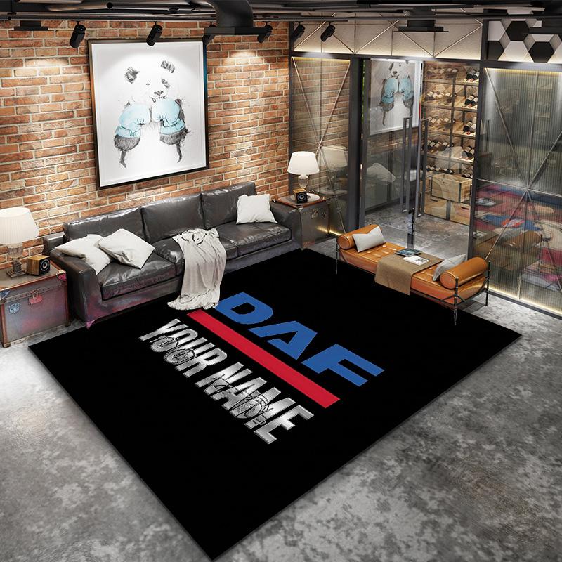 Daf Team Benutzerdefinierter Name Teppich Teppich für Wohnzimmer Schlafzimmer Haus Sofa Dekoration Kinder Spielen Rutschfeste Bodenmatte