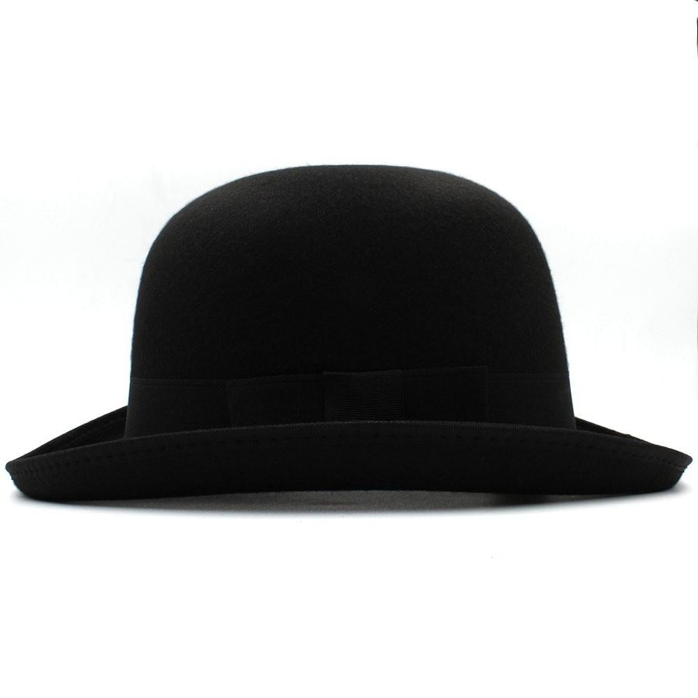 Solid Color Magician Hat Wide Edge Gentleman Hat New Jazz Cap  Men and Women