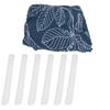 Blue Leaves Soft Elastic Sofa Cover Washable Sofa Slipcover Furniture Protector for Home2 Seater