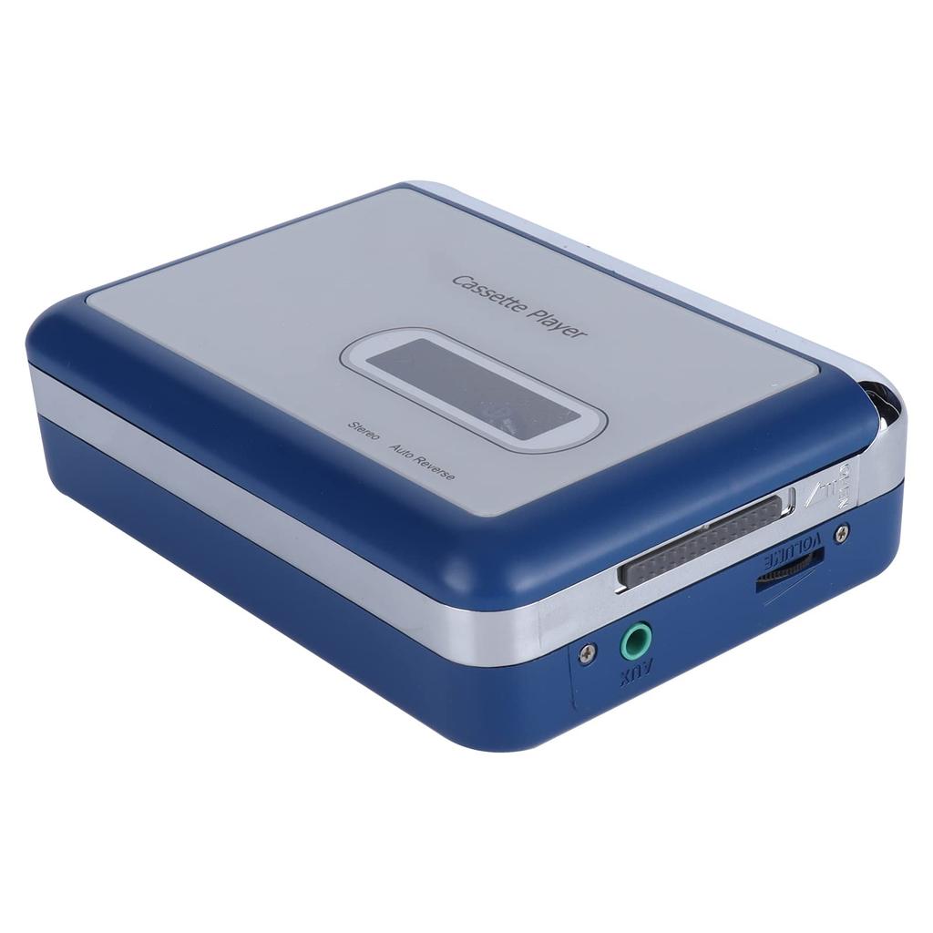 Cassette Player Tape Player with Headphone Speaker Volume Control and Headphone Jack Auto-reverse Output, Built-in Transmitter, Knob,