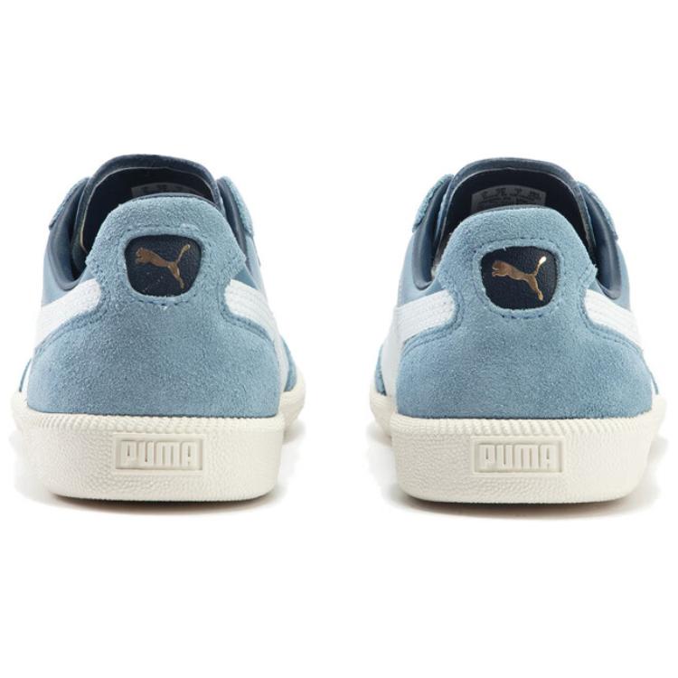 Puma Liga Wear Resistant And Lightweight Low Top Skateboard Shoes Unisex Blue White