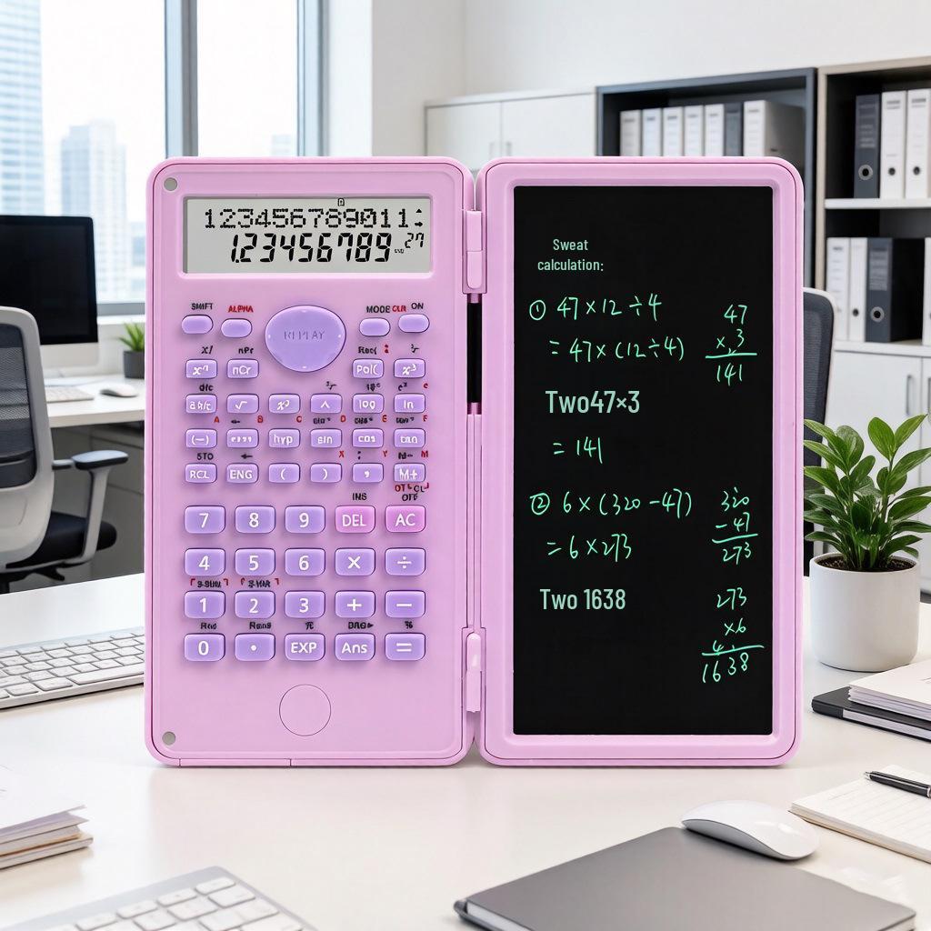 Mini LCD Writing Pad with Calculator - Creative Business Gift with Logo Printing