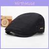 Mesh Breathable Simple Beret With Solid Color Design And Decoration Letter
