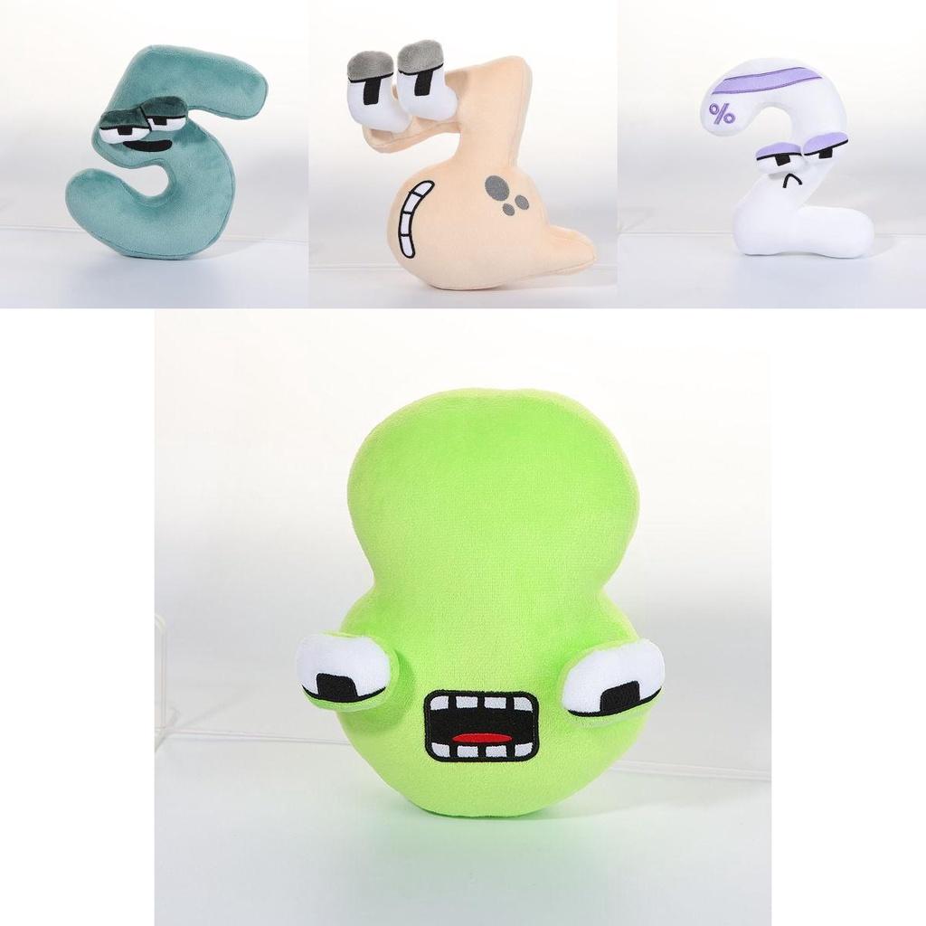 Alphabet Lore Number Zero One Plush Baby Doll Educational Toys Home Decor Gift