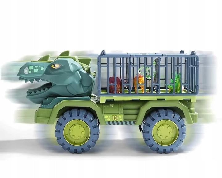 Samochód Dinozaur Zabawka Ciężarówka Dla Dinozaurów Duży Transporter Tir 07