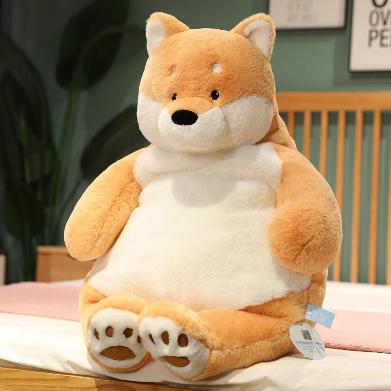 Stuffed Lazy Bear Doll Soft Brown Bear Plush Toy PandaDuckShiba Inu DogTiger Animal Toys Baby Sleep Pillow Kids Girl Gift