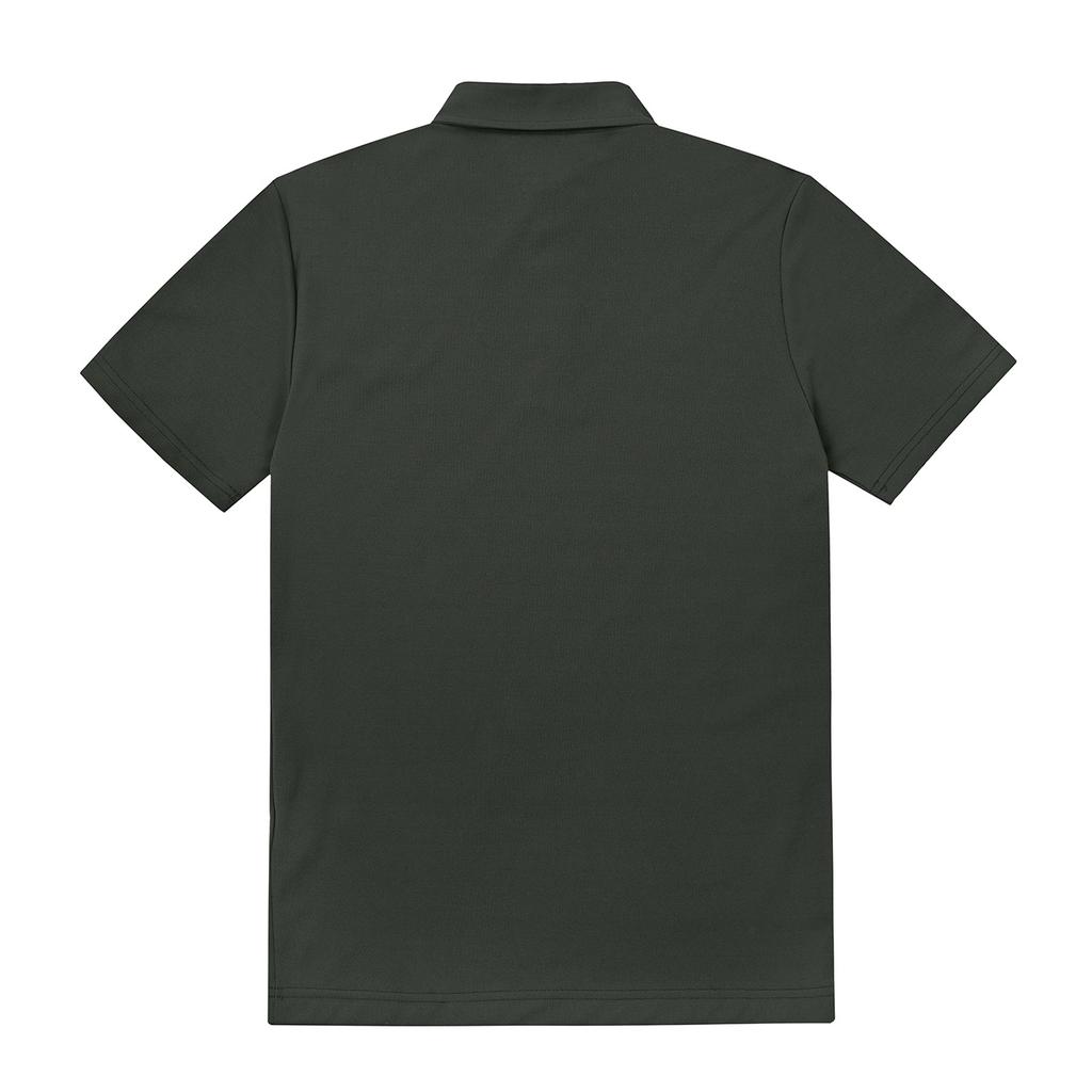 FERRAROMILANO Men'S Ice Cotton Collared Short Sleeve T-Shirt Khaki (Am0Dks20926)