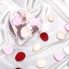 200pcs Flower Girl Petals, Rose Petals for Wedding, Silk Rose Petals, Red Pink Rose Petals & White Flower Petals for Wedding Bridal Shower Decor