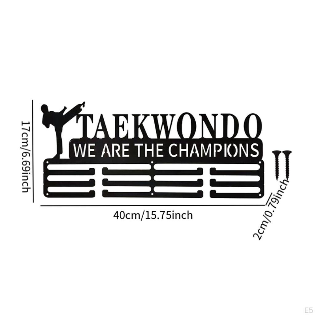 Wall Mount Medal Holder Award Ribbon Organizer Medals Display Rack for Volleyball