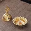Creative Gold Incense Burner Metal Star Moon Censer Hollow Middle East Arab Incense Holder Home Decoration