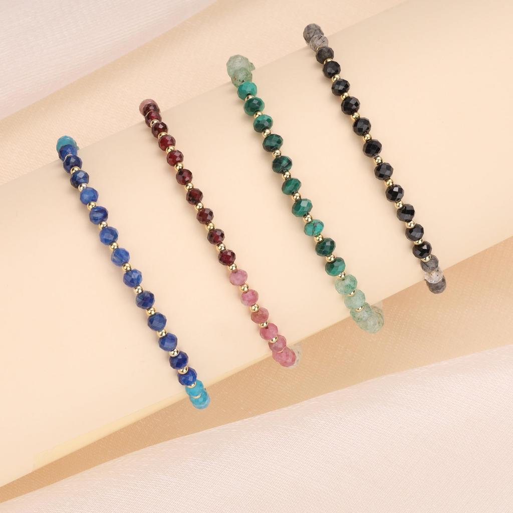 [KOAI] Cut Kyanite Apatite Aquamarine Bracelet for Women