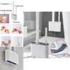 Multifunctional Silicone Toilet Brush Wall-mounted No Dead Angle Cleaning Tool