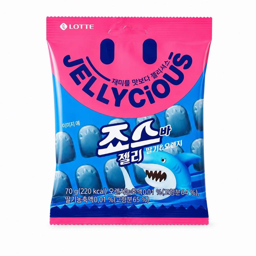 Lotte Shark‑Shaped Gummy Candy 70g