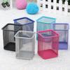 Metal Creative Office Pen Holder Wire Mesh Square Round Combination