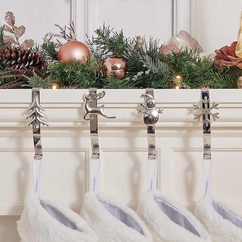 Stand Metal Multifunctional Sturdy Hanger Christmas Stocking Holders Stockings Clip Mantel Hooks
