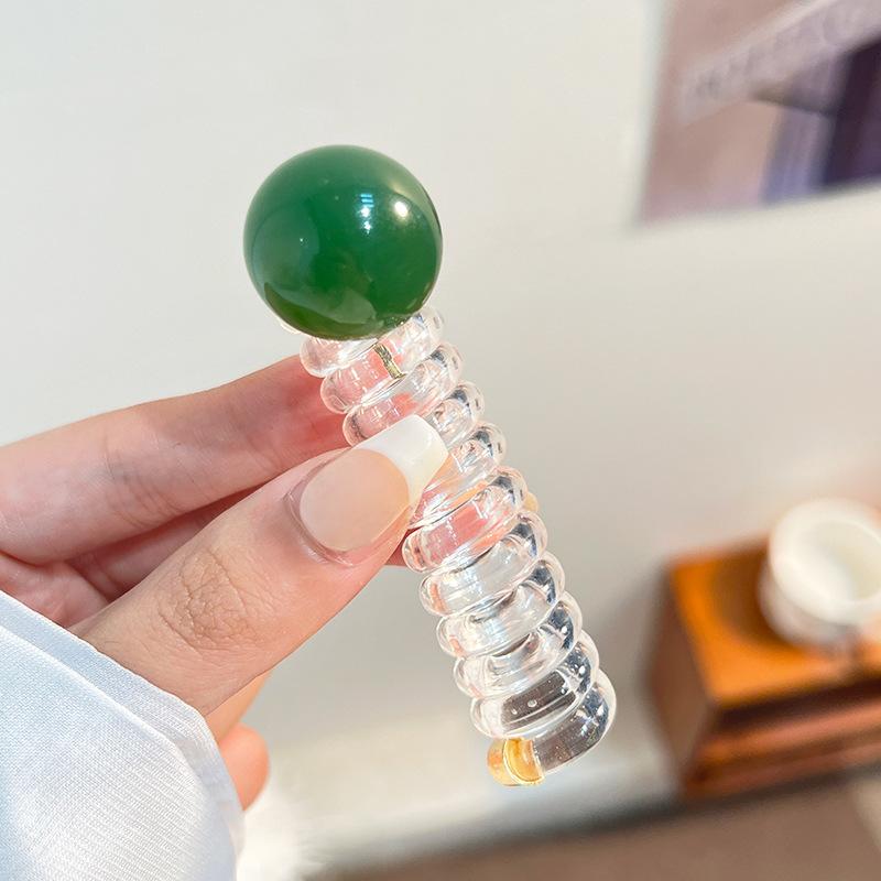 Moda perłowa prosta linia telefoniczna opaska do włosów damski wysoki kucyk artefakt temperament bańka warkocz artefakt włosów głowa liny akcesoria do włosów