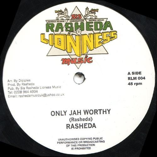 

12-дюймовая пластинка SISTER RASHEDA - Only Jah Worthy RLM004 Sis Rasheda Lio 2005 UK Регги, Ска и Даб Б/У