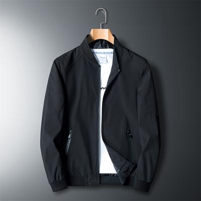 Hatless Jacket Men's Spring and Autumn Large Size Men's Casual Stand-Up Jacket