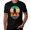 Dad the Unisex the Myth the Legend TShirt Basic Solid Color Casual Tee Shirt