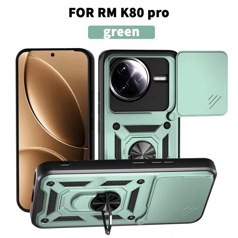 Shockproof Armor Phone Case for POCO F7 Ultra Cover Slide Camera Kickstand Ring Holder Plastic Case for Xiaomi POCO F7 Pro Shell