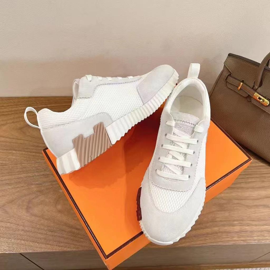 Pantofi pentru bărbați, lux ușor, cu aspect premium, H, pantofi sport casual, cu șireturi, respirabili, din plasă, pantofi de tip board