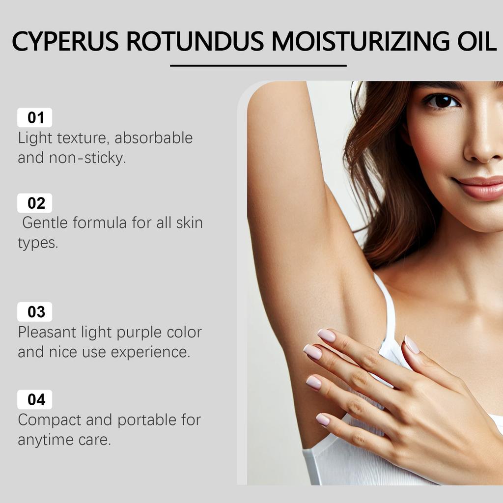 OCEAURA Cyperus Rotundus Hair Removal Oil Gentle Body Hair Removal Smooth Skin Moisturizing Care 60ml