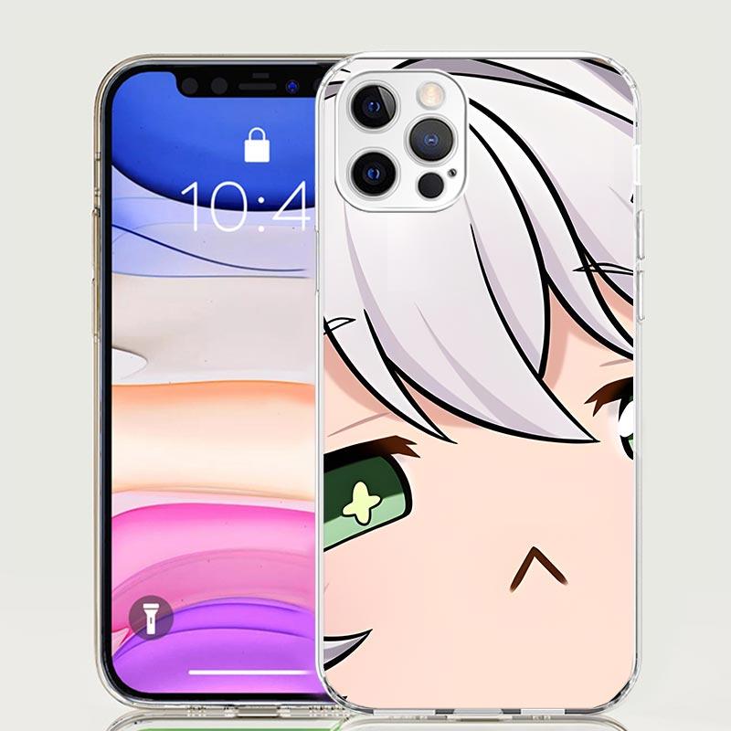 

Genshin Impact Cartoon Face Phone Case for Apple iPhone 17 Air 16 15 Plus 14 + 13 Mini 12 11 Pro Max 7 8 SE 16Max Soft Shell Cov iPhone 15