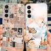 For Samsung Galaxy A14 A24 A34 A54 Case New Fashion Painted Cover Soft Silicone TPU Phone Case For Samsung A54 A 14 24 34 Fundas