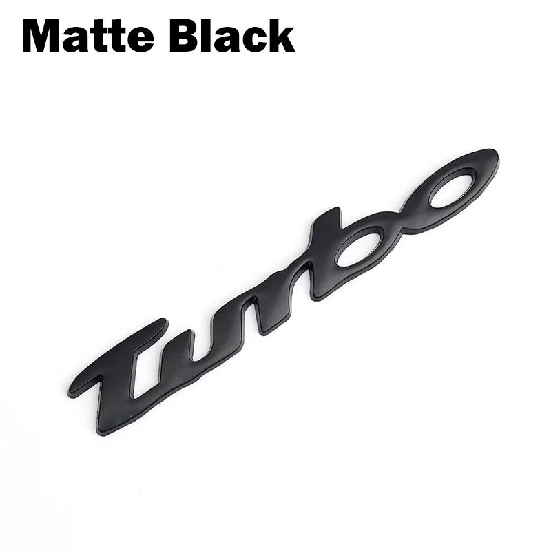 Handwritting TURBO Supercharge Auto Chrome Metal Refitting Car Styling Emblem Badge Exterior 3D Sticker for Mitsubishi Impreza QS1