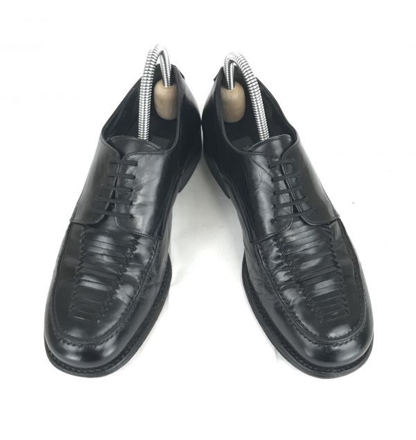 Made in Italy Bally Genuine Leather U Tip Dress Business Shoes Size 25.0cm Black(USED)