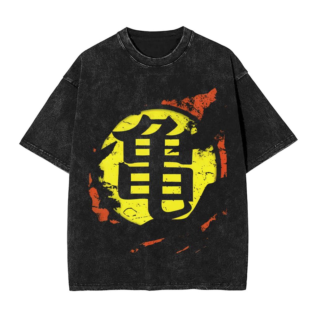 DragonBall Z Master Roshi Printed Tshirt Mens and Womens Washed Tshirt High Quality Vintage Cotton Tshirt YK Tops