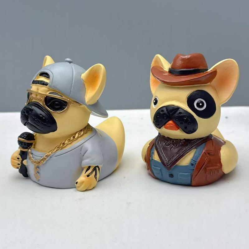 Bulldog Personality-themed Resin Tabletop Figurine for Home Decoration and Small Statue Accessory