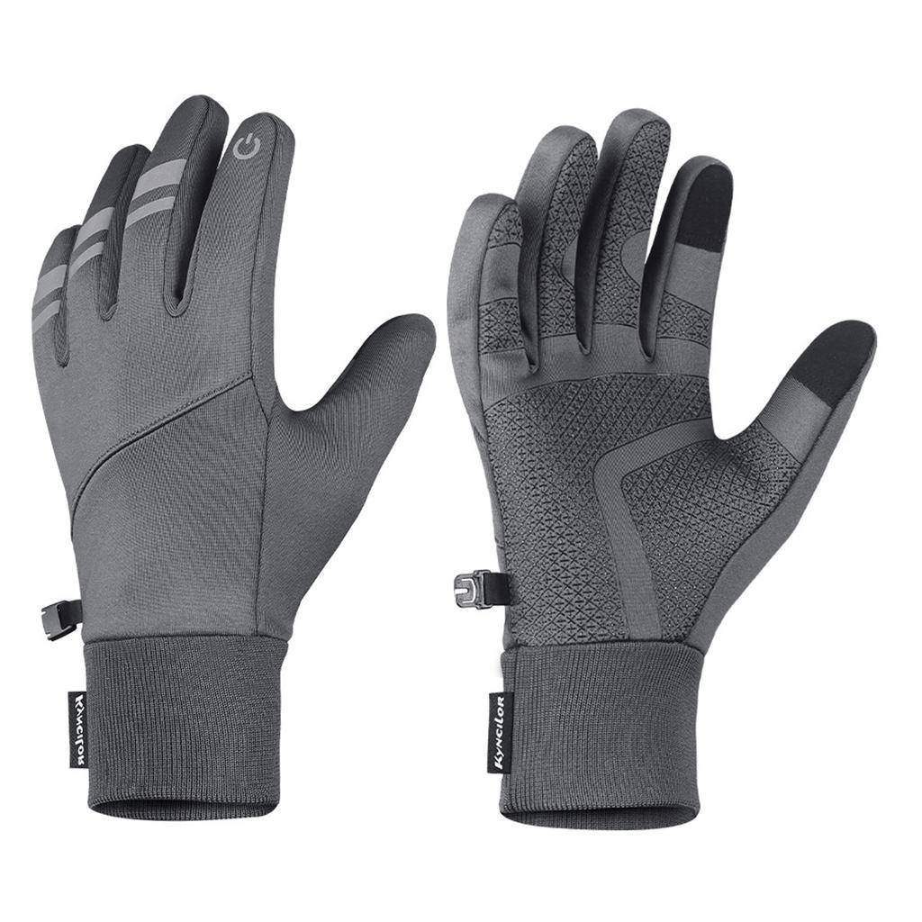 Winter Warm Cycling Gloves Touch Screen Waterproof Windproof Reflective Ski Riding Gloves