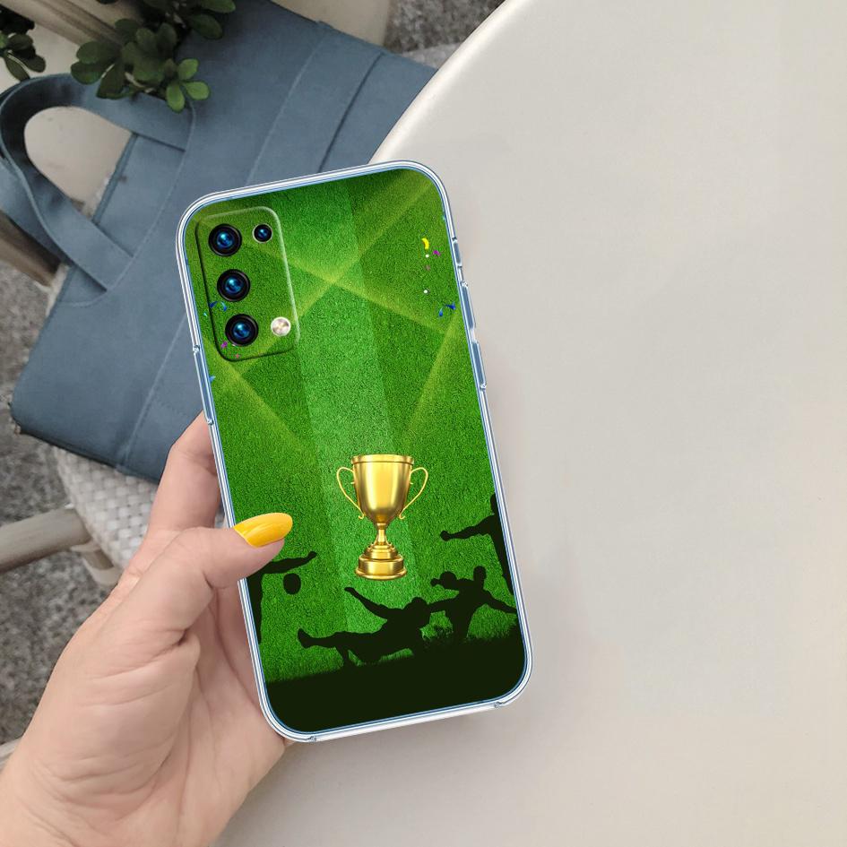 

CJ55 Football Soccer Soft Shell Transparent Phone Case for Samsung Galaxy A04 A04S A14 A23 A34 A54 M23 M33 M52 M53 Galaxy A14